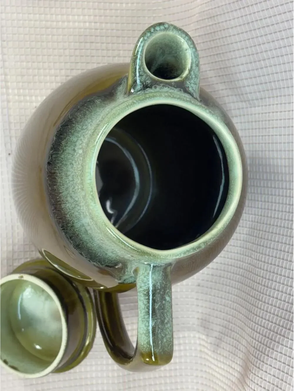 170 - Pfaltzgraff Pitcher - Celadon Green Drip Glaze ~ #495 ~ ceramic ~ pottery